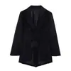 Para Comércio Exterior Transfronteiriço Europeu e Americano Roupas Femininas, Popular no Aliexpress, Blazer Assimétrico Xadrez Versátil de Outono