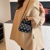 2025 Verão Nova Moda Popular de Luxo Ombro Único Nicho Bolsa Feminina Portátil Versátil Bolsa Feminina Bolsa Transversal de Bolinhas
