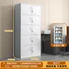 Gabinete de Archivo de Acero para Oficina, Gabinete de Hierro para Comprobantes Financieros con Cerradura, Estantería para Documentos de Archivo, Gabinete Bajo para Almacenamiento del Hogar
