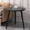 Mesa auxiliar de sofá de doble capa simple para el hogar, sala de estar, mesa redonda pequeña, balcón, apartamento pequeño, dormitorio, mesita de noche, mesa pequeña simple