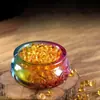 Adornos de Cornucopia de Cristal de Colores Lingote de Citrino Adornos de Cornucopia Esmaltada Decoración DIY Regalos de Inauguración