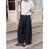 ICCIICC Otoño Nuevo Estilo Coreano Sencillo para el Trabajo Pantalones Balloon de Nueve Puntos Forma de Capullo que Cubre las Caderas Pantalones Casuales para Mujer 2419