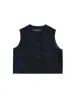 Colete Jeans Moda Masculina Wulibu Primavera e Outono 2026 Novo Estilo para Crianças Maiores Simples Solto Roupa Externa Tendência