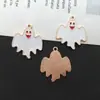 Juego de 19 Escobas Fantasma con Goteo de Aceite, Murciélagos y Sombreros de Mago Temáticos de Halloween, Dijes Creativos para Pulseras y Collares DIY