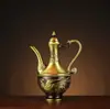Tetera de Dragón y Fénix de Cobre Completo, Adorno de Artesanía de Cobre para Escritorio del Hogar, Tetera de Cobre, Vajilla de Cobre para Bodas