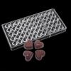 Molde de Chocolate de Plástico Duro PS Molde de Cubitos de Hielo Rosa Herramientas para Hornear Gelatina 3D Disponibles en Varios Estilos