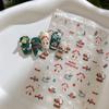 YITU Figura de Formiga em Relevo Bola de Natal Adesivo para Unhas Boneco de Neve Fofo Doce com Adesivo Decoração de Unhas Adesivo YT4458
