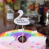 Atacado Novo Cisne Estrela de Cinco Pontas Malha Borla Bolo Inserir Cartão Bandeira Inserir Cartão Festa Sobremesa Decoração de Mesa