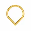 Moda Europea y Americana Acero Inoxidable 316 Anillo de Nariz Venta al por Mayor Amazon Corazón de Durazno con Incrustaciones de Zircón Joyería para Perforación de Septo Nasal de Doble Cara