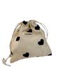 Champagne amor cordón cordón cordón cordón bolsa de almacenamiento para objetos pequeños bolsa de tela estudiante portátil bolsa de aseo BH376