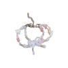 Pulsera en Capas de Cinta de Estrella con Cuentas Estilo Arco Japonés y Coreano Pulsera de Estrella de Cinco Puntas Nicho Dulce Pulsera Fresca para Novia
