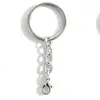 Accesorios para Joyería DIY Llavero Cadena de Cuatro Secciones Broche de Langosta Anillo Abierto Gancho para Muñeca de Juguete Llavero al Por Mayor