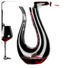 Decantador de Vidro Cristalino para Vinho Tinto, Dispensador de Vinho, Jarra de Vinho para Uso Doméstico, Decantador de Luxo Leve Estilo Europeu