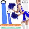 Pompon de porrista etiqueta porrista bola colgante marca famosa porrista campamento de animación pompon etiqueta lazo de cinta