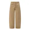 Pantalones holgados de pierna ancha Cleanfit para hombre, diseño de alta costura moderno, pantalones casuales de color liso deconstruidos, estilo workwear