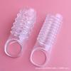 AliExpress Mace Esencia para Hombres Cubierta de Bloqueo Collar de Pene de Cristal Largo Grueso Artículos Sexuales para Pareja Adulta