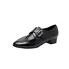 Novidade da Primavera de 2026, Mocassins de Salto Grosso Estilo Retrô de Alta Qualidade para Mulheres, Sapatos Pequenos de Couro Casuais e Confortáveis para o Trabalho e o Dia a Dia