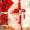 Nó Chinês Pingente de Porta de Entrada Decoração de Inauguração de Casa Cerimônia de Casa Nova Suprimentos Coleção Nó Chinês Pendente de Porta Vermelha