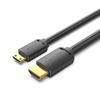Serie Weixun AGH HDMI-C macho a HDMI-A macho Línea 4K HD Negro 1-3 m