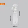 Botella con Atomizador de Niebla Fina, Botella Dispensadora de Plástico Blanco Transparente, Botella Pequeña con Atomizador de Perfume Alcohol, Pistola Atomizadora Cuadrada, Botella Atomizadora Pequeña de Ratón