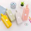 Estojo Criativo de Lápis com Grande Capacidade para Estudantes, Meninos e Meninas, Bolsa Simples de Tecido Oxford com Zíper Duplo Estojo de Papelaria para Lápis com Logo Impresso