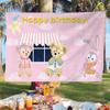 Tela de Fondo de Cumpleaños Estilo Ins Tela Colgante para Fotos de Celebridades de Internet para Niños y Niños Decoración Fotográfica para Fiesta de Cumpleaños de Bebé Tela Colgante