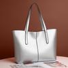 Nova bolsa europeia e americana, grande capacidade, costura, couro macio, bolsa feminina, simples, casual, bolsa de ombro, bolsa de viagem, combinação perfeita