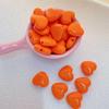 Pendientes de acrílico con forma de corazón, color sólido, macarrón, con brillo de caramelo, hechos a mano, accesorios de joyería DIY.