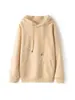 Suéter con capucha de algodón liso forrado de felpa para otoño e invierno para hombres y mujeres con capucha holgada sudadera con capucha para parejas comercio exterior suministro al por mayor