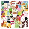 50 pegatinas de muñeca jellycat de dibujos animados pintadas a mano para cuenta manual, tarjetas goo, tazas decorativas, refrigerador impermeable, pegatinas para casco