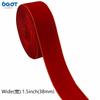 Cinta de Terciopelo con Borde Dorado, Cinta de Terciopelo DIY Envoltura de Regalo de Navidad, Tocado Flocado, Accesorios para el Cabello, Tejido de Lazo