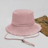 Venta al por mayor de fábrica sombrero de pescador de color sólido para niños primavera y verano viaje al aire libre alto sentido cubierta solar sombrero de cuenca comodín