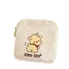 Bolsa Fofa Desenho Pooh Menina Coração para Guardar Absorventes Higiênicos Bolsa Menstrual Armazenamento Privado de Absorventes Higiênicos Conveniente Grande Capacidade