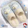 Pantufas de algodão fofas de gatinho para mulheres, novos estilos de outono e inverno, antiderrapantes, com sola grossa, quentes e pantufas de algodão felpudo para uso interno