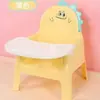Taburete de Dibujos Animados para Niños Silla de Comedor para Bebé Silla con Respaldo para Bebé Asiento Taburete Doméstico Mesa y Silla de Comedor para Alimentación