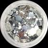 Lentejuelas para arte de uñas polvo de glitter polvo mezclado color liso color mágico tiembla explosiones pegamento nano material de relleno para hacer burbujas bolsa