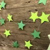 Guirnalda de Estrellas de Cartón Perlado Pequeña Decoraciones Colgantes para Boda Fiesta de Boda Fiesta Navideña Decoración Suministros de Decoración