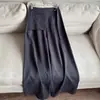 Pantalones Yamamoto 2026 con decoración de cremallera asimétrica en la cintura, pantalones rectos de pierna ancha, largos para mujer al por mayor B4FK89551