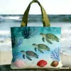 Produto Novo Transfronteiriço 3D Temu Amazon Padrão de Tartaruga Moda Tendência Feminina Bolsa de Mão com Estampa Digital Bolsa de Ombro