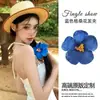 Dulce Playa Marina Flor de Hibisco Colorida Pasador Accesorios de Flores Vacaciones Florales Hawaiana Plumeria Adorno para el Cabello