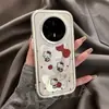 Adequado para Capa de Celular Huawei Mate70 com Bolinhas Vazadas e Gato Kt com Design Único, Novo para Huawei Mate60 Pro