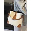 Bolso Cubo de Bloques de Color Transfronterizo, Bolso de Mano de Alto Valor para Mujer, Nuevo Estilo 2026, Bolso de Hombro y Cruzado Casual Elegante y de Moda