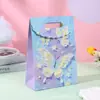 Bolsa de Presente Borboleta Pintada a Óleo Flip Dia dos Namorados Embalagem de Presente Literário Bolsa de Mão Sacola de Papel