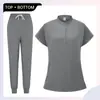 Traje de Cirugía sin Mangas para Mujer, Uniforme de Enfermería, Uniforme Médico, Ropa de Trabajo al por Mayor para Belleza y Peluquería