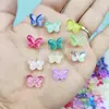 Colgante de Mariposa Gordita de Vidrio, Cuentas Sueltas de Mariposa con Agujero Pasante, Pulsera, Collar, Colgante, Pendientes, Pasador de Pelo, Joyería Artesanal con Cuentas