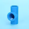 Conexões Azuis para Tubos de Água de PVC-U, Conexões de Cotovelo de Entrada e Saída para Aquário, Acessórios para Caixa de Renovação de Água de Aquário, Conectores de Três Vias e Quatro Vias