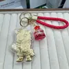 Shuibeijin 999 Oro Puro Caballo de la Fortuna Llavero Cadena para Teléfono Colgante para Bolso Regalo Popular Venta al por Mayor