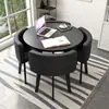 Juego Simple de Mesa y Sillas para Recepción, Mesa de Negociación, Mesa y Sillas para Recepción de Tienda de Uso Comercial, Mesa Redonda Pequeña para Oficina y Ocio