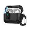 Funda Adecuada para Estuche de Auriculares Bluetooth Apple AirPods Pro3 Airpods4 con Soporte de Bloqueo Cubierta Protectora Anti-Rayaduras