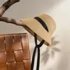 Chapéu de Pescador com Proteção Solar de Encaixe, Circunferência da Cabeça Grande, Chapéu de Sol Tecido de Palha para Viagem e Férias